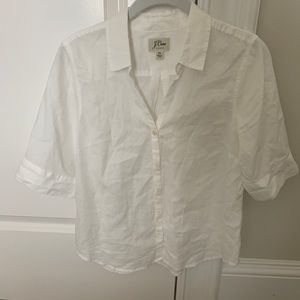 J. Crew Petite Short Sleeve Button Up Shirt